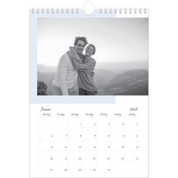 Fotokalender A4 — Fargerike rammer