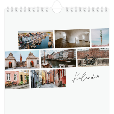 Månedskalender kvadratisk — Byferie (hvit) [kalender-forside]