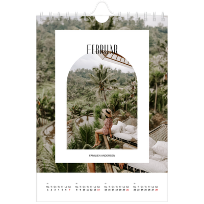 Fotokalender A5 — Den åpne buen [Februar]