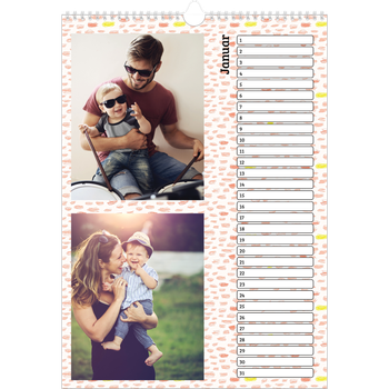 Fotokalender A3 — Tapetmønster