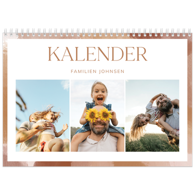 Fotokalender A4 dobbel (30 x 40 cm) — Penseleffekt [kalender-forside]