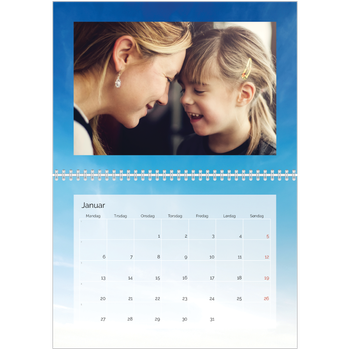 Fotokalender A4 dobbel — Skyer