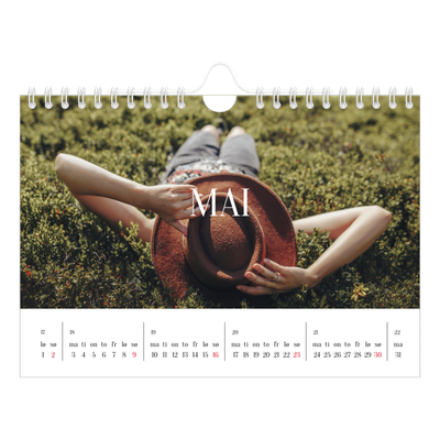 Fotokalender A5 — Endeløs flukt [Mai]