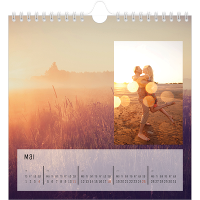 Månedskalender kvadratisk — Tilbake til naturen [kalender-forside]