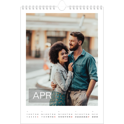 Fotokalender A4 (20 x 30 cm) — Överlägg för datumruta [April]