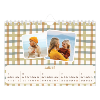 Fotokalender A5 — Retro mønstre