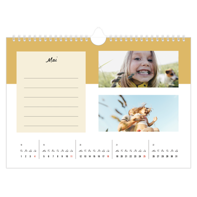 Fotokalender A4 — Kalender med "To do"-liste [kalender-forside]