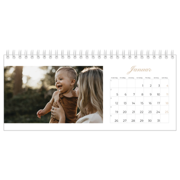 Bordkalender med foto — Elegant kalender