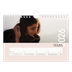 Fotokalender A5 — Overlappende tekst [Mars]
