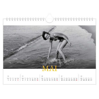 Fotokalender A4 — Historisk stil [kalender-forside]