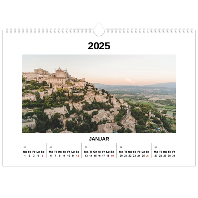 Fotokalender A3 — Enkelt bilde [Januar]