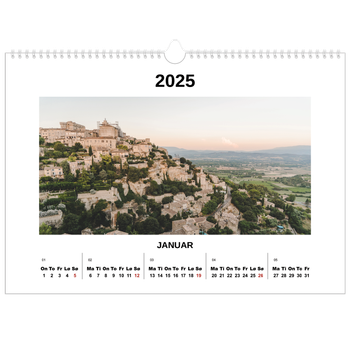 Fotokalender A3 — Enkelt bilde