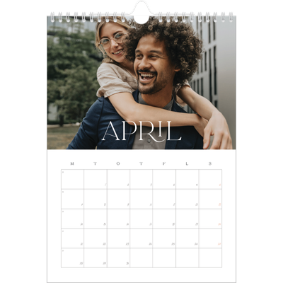 Fotokalender A4 (20 x 30 cm) — Store bilder [April]