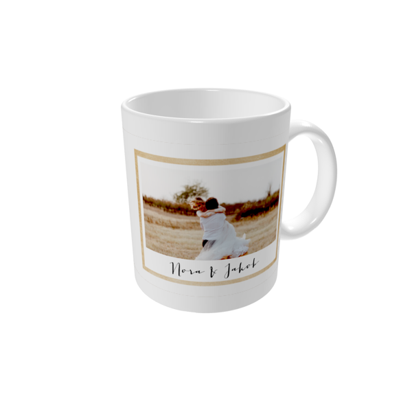 Kopp med bilde — I en ramme