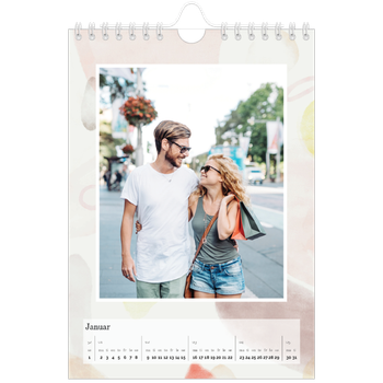 Fotokalender A5 — Akvarellformer