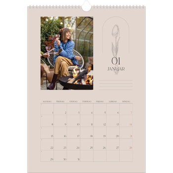 Fotokalender A3 — Enkel botanisk