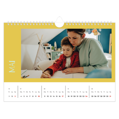 Fotokalender A4 — Fargerik kalender [kalender-forside]