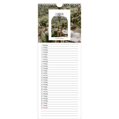 Fotokalender smal  — Den åpne buen [Februar]