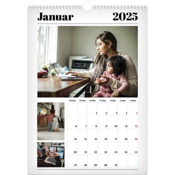 Fotokalender A3 — Avisstil