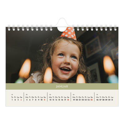 Fotokalender A5 — Pastellkapitler [Januar]