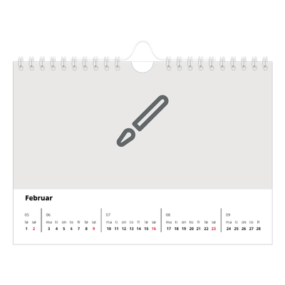 Fotokalender A5 — Design selv [Februar]