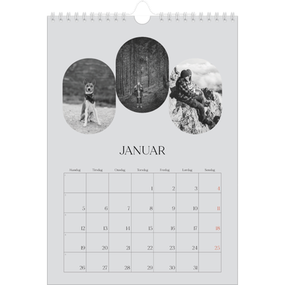 Fotokalender A4 (20 x 30 cm) — Den åpne veien [Januar]