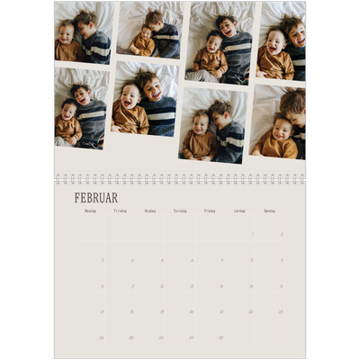 Fotokalender A4 dobbel (30 x 40 cm) — Bilder i bevegelse [Februar]