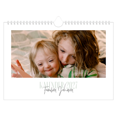 Fotokalender A4 — Flere fonter [kalender-forside]