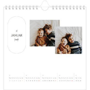 Fotokalender Kvadratisk — Planleggeren