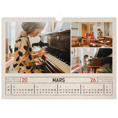 Fotokalender A3 — Stempeleffekt [Mars]