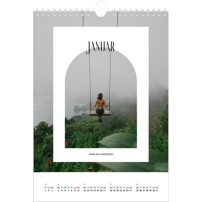 Fotokalender A4 (20 x 30 cm) — Den åpne buen [Januar]