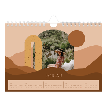 Fotokalender A5 — Nøytrale fjell
