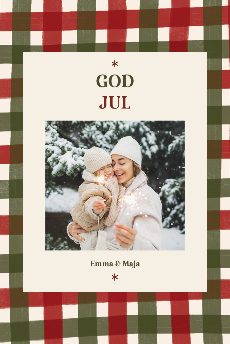 Fotokort — Jule-lappeteppe