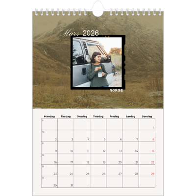 Fotokalender A4 (20 x 30 cm) — Eventyrlyst [Mars]