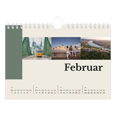 Fotokalender A5 — Verdens severdigheter [Februar]