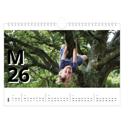 Fotokalender A4 — Bokstav og tall [kalender-forside]