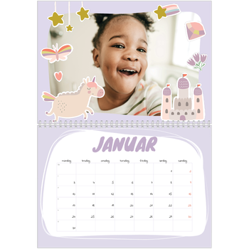 Fotokalender A4 dobbel — Magisk regnbue