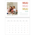 Fotokalender A4 dobbel (30 x 40 cm) — Fargerike fonter [kalender-forside]