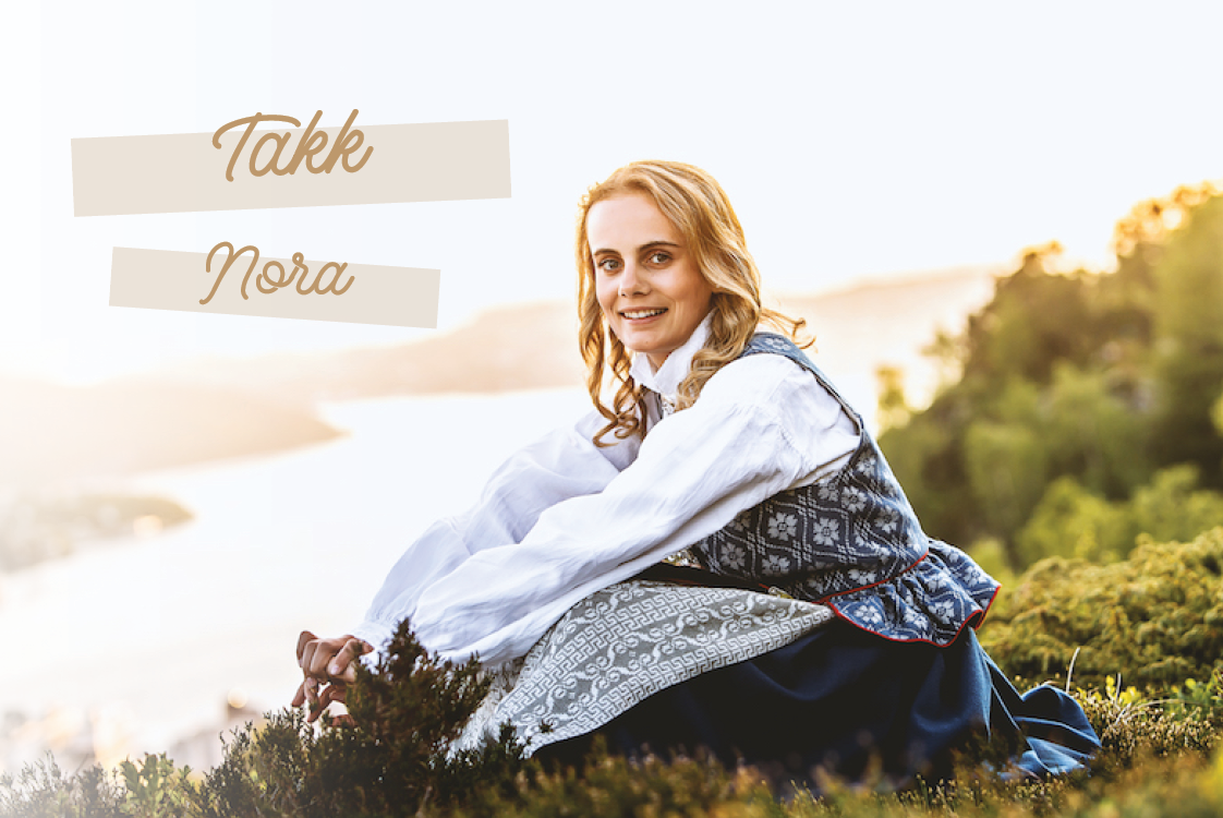 Takkekort — Vintage etikett