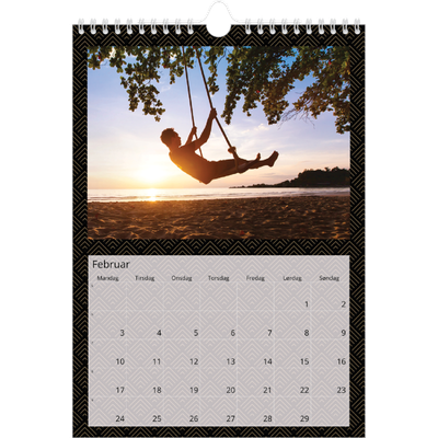 Fotokalender A4 (20 x 30 cm) — Geometrisk [Februar]