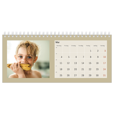 Bordkalendere — Kalender i jordtoner [kalender-forside]