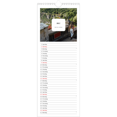 Fotokalender smal  — Den fulle historien [Mai]