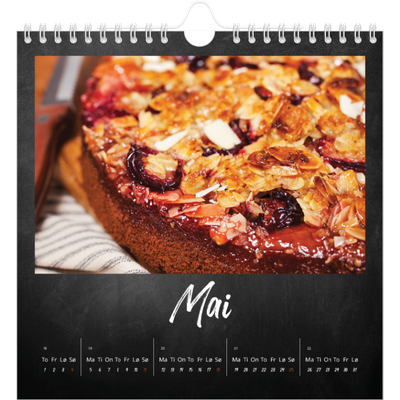 Månedskalender kvadratisk — Tavle bakgrunn [kalender-forside]