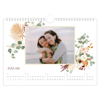 Fotokalender A4 — Bohemsk stil