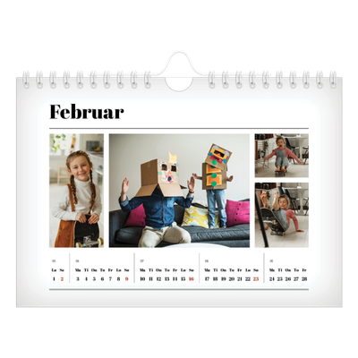 Fotokalender A5 — Avisstil [Februar]