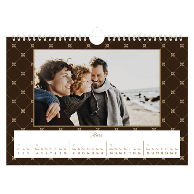 Fotokalender A4 — Geometrisk mønster [Mars]