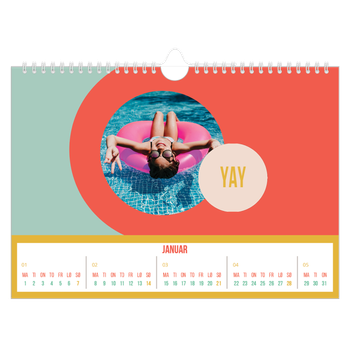 Fotokalender A4 — Lyst og vakkert