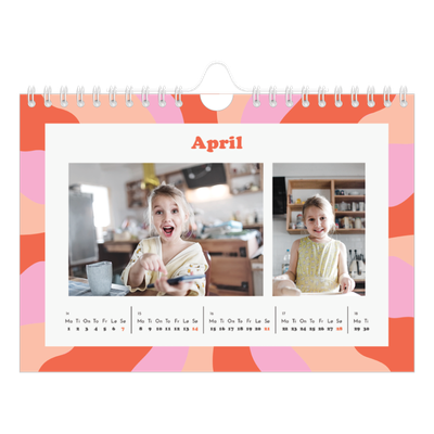 Fotokalender A5 — Lek med mønster [April]