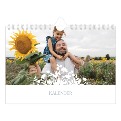 Fotokalender A5 — Blomstermotiv [kalender-forside]