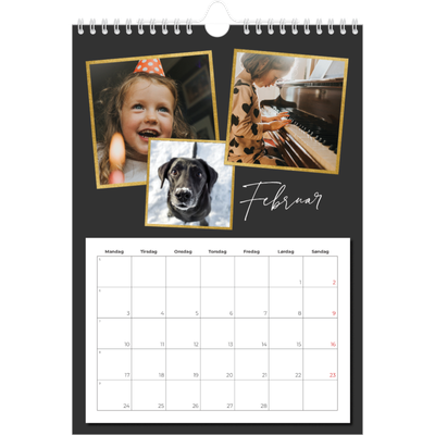 Fotokalender A4 (20 x 30 cm) — Gode minner [Februar]